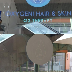 Oxygeni branded window sticker